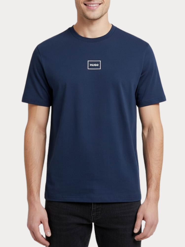 T-SHIRT HUGO LAZE MEDIUM BLUE