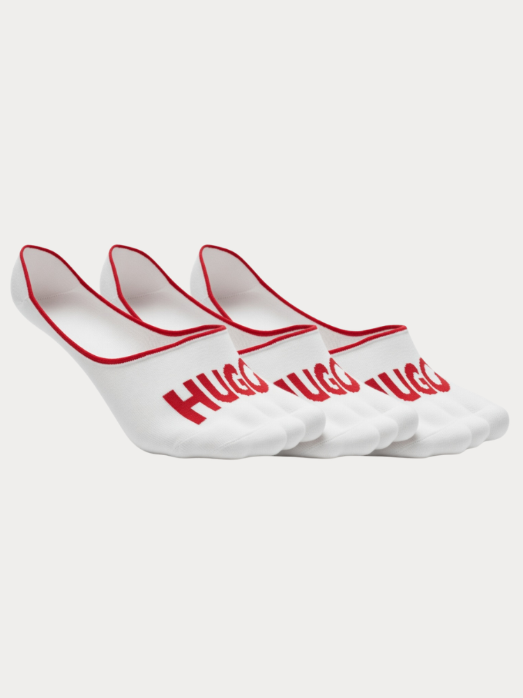 3ΤΕΜ. ΚΑΛΤΣΕΣ HUGO PLUSH LOGO WHITE