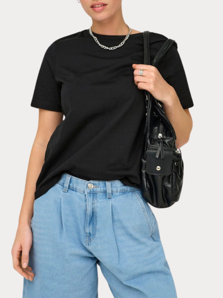 LUXE TOP ONLY FREJA S/S BLACK