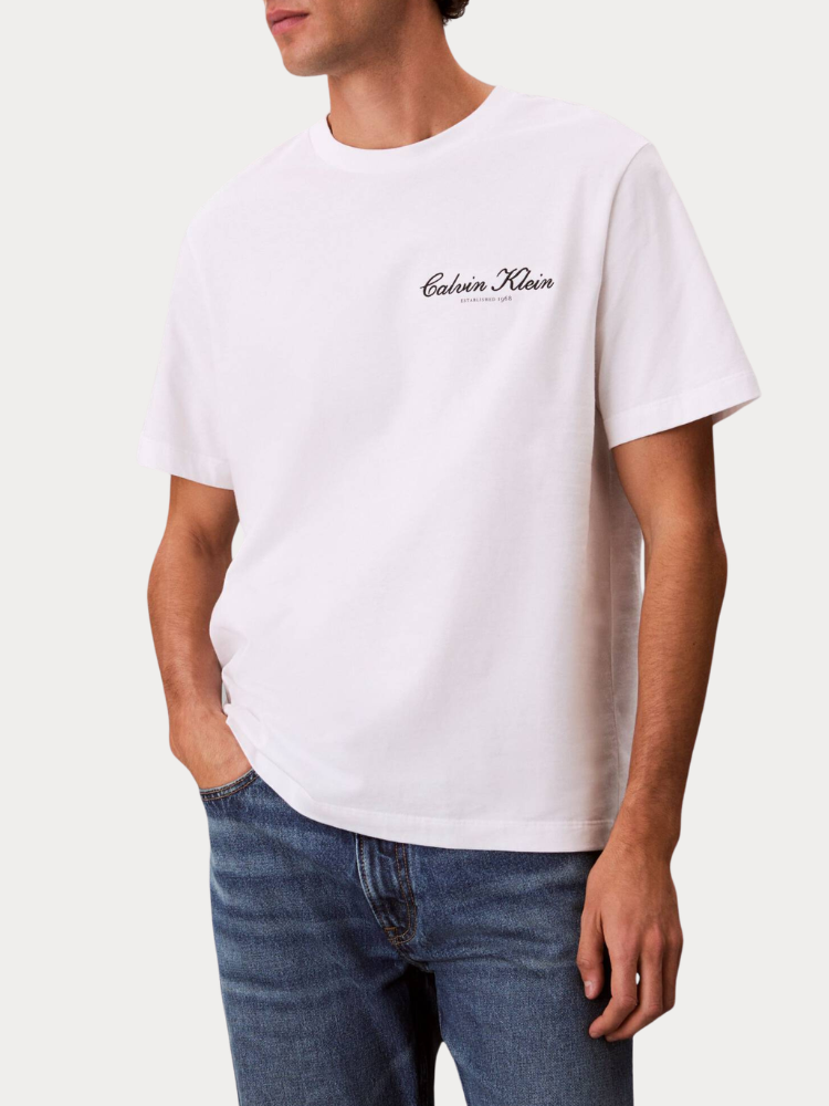 T-SHIRT CALVIN KLEIN CALVIN KLEIN JEANS 20S MARCH GRAPHIC WHITE