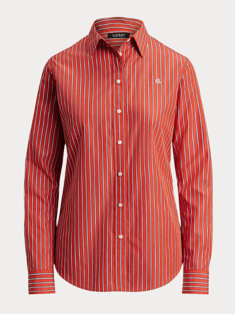 ΠΟΥΚΑΜΙΣΟ POLO RALPH LAUREN ORANGE WHITE STRIPE