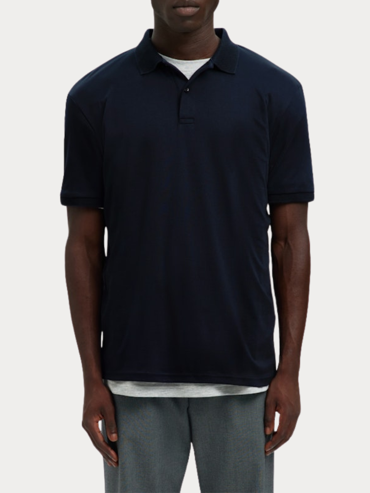 POLO SELECTED SLMFAVE BUTTON SS SKY CAPTAIN