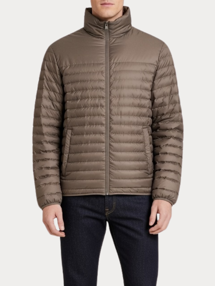 PUFFER JACKET JACK & JONES JWHUNO LIGHTWEIGHT LIGHT BROWN