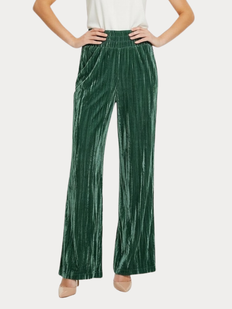 ΠΑΝΤΕΛΟΝΙ ONLY ALEXA HW STRAIGHT VELVET PANT GREEN