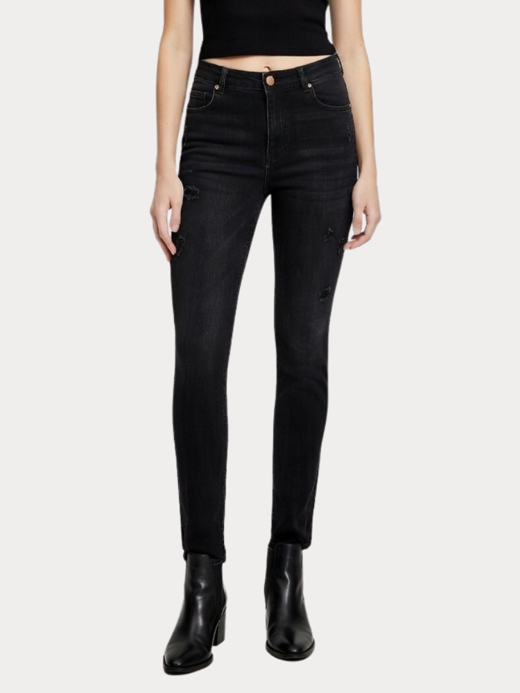 ΤΖΙΝ ONLY CAISY REG PUSH UP SK ANK DEST BOX BLACK