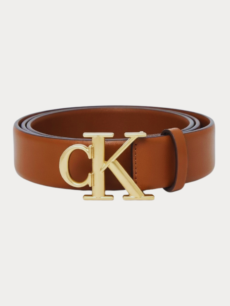 ΖΩΝΕΣ CALVIN KLEIN ROUND CK BUCKLE OIL / GOLD