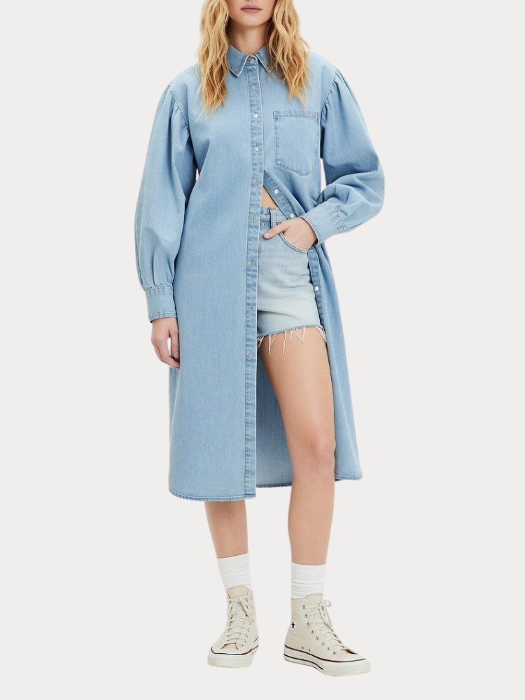 DENIM DRESS LEVI'S® W OSTERIA DUSTER NO TAKE BACKS LIGHT BLUE