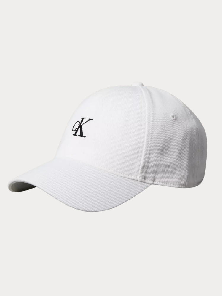 ΚΑΠΕΛΟ CALVIN KLEIN MONOGRAM EMBROIDERY CAP WHITE