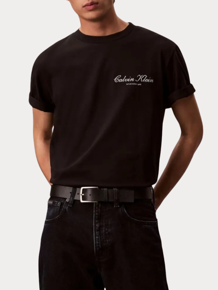 T-SHIRT CALVIN KLEIN LOGO BLACK