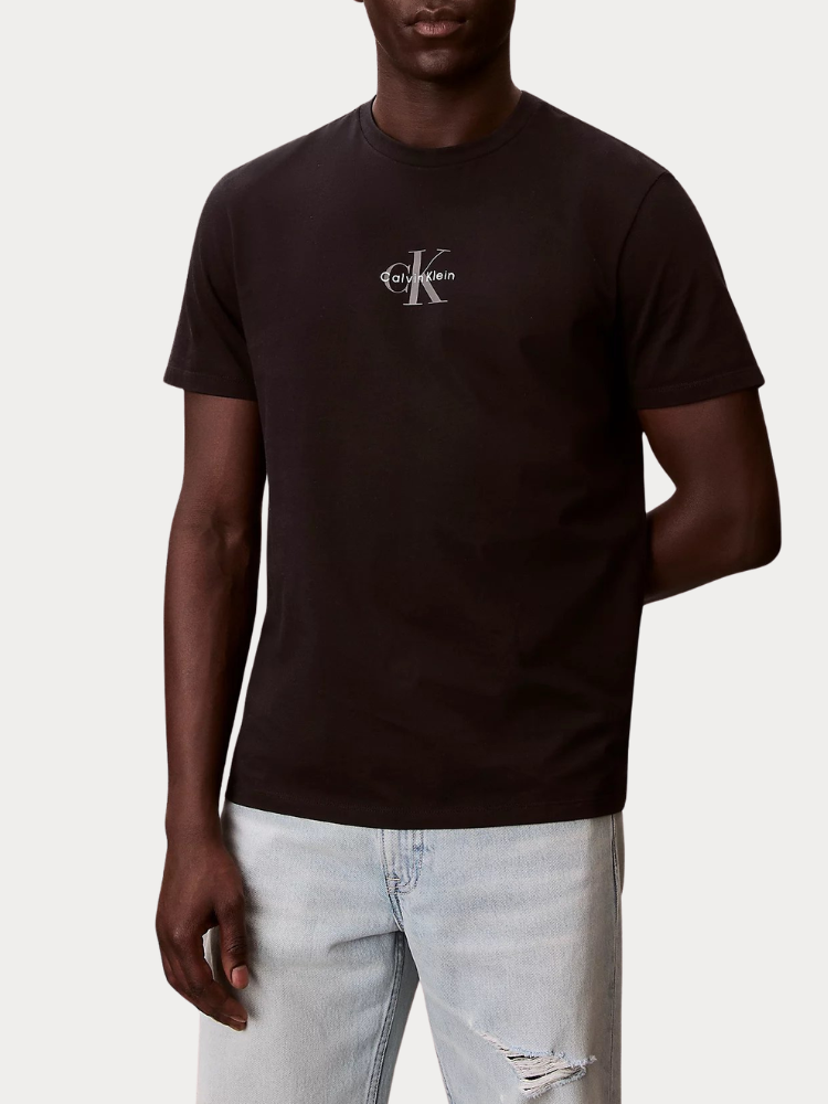 T-SHIRT CALVIN KLEIN MONOGRAM BLACK
