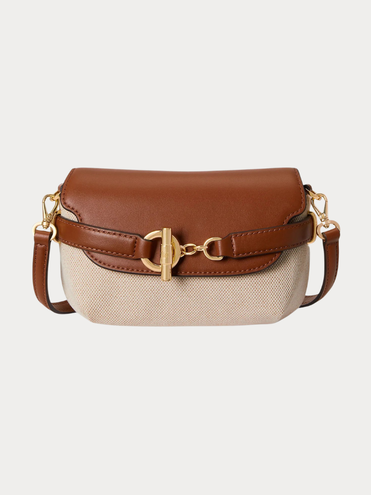 ΤΣΑΝΤΑ RALPH LAUREN SPRING NTRL TAN SMALL BEIGE
