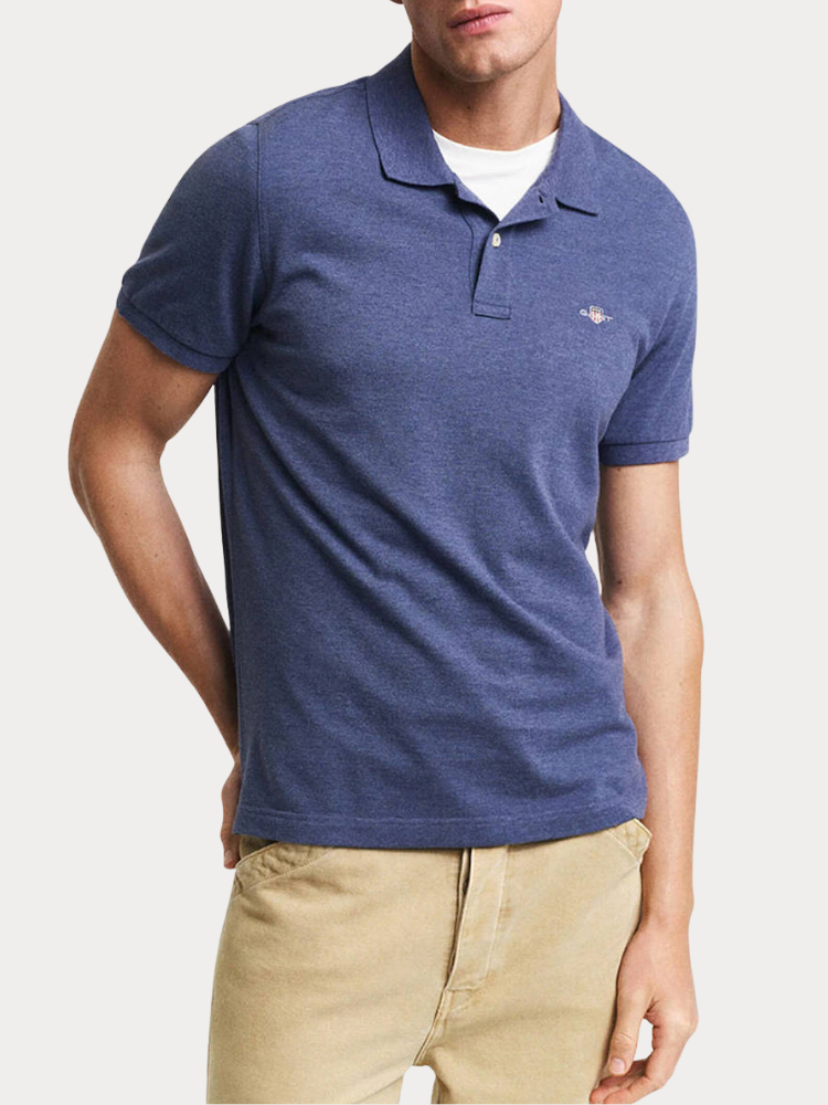 POLO GANT PIQUE BLUE