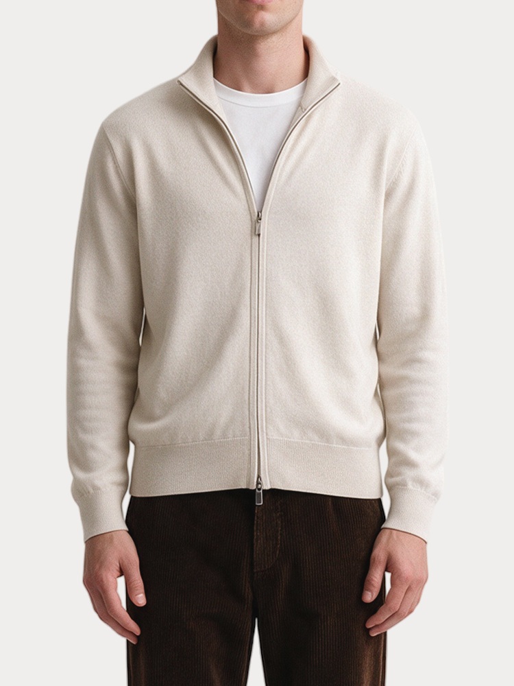 ΖΑΚΕΤΑ FIVE EVER PARIS DOUBLE ZIP BEIGE
