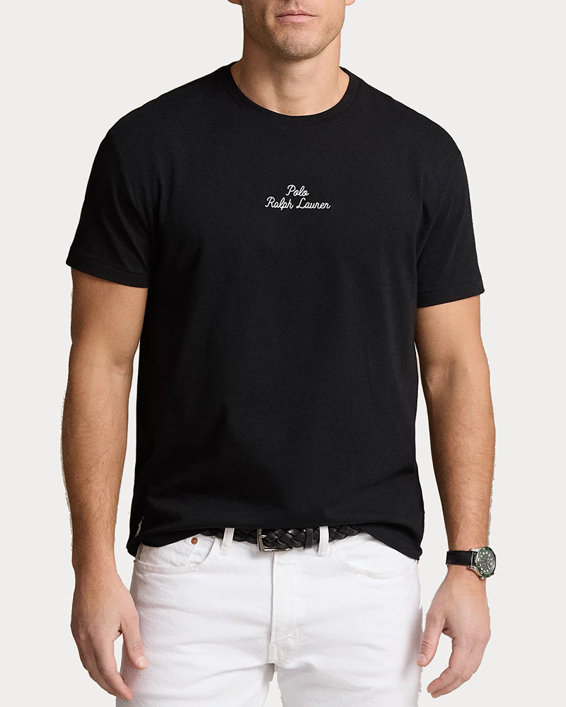 ΑΝΔΡΙΚΟ T-SHIRT POLO RALPH LAUREN S/S CLASSIC FIT LOGO BLACK