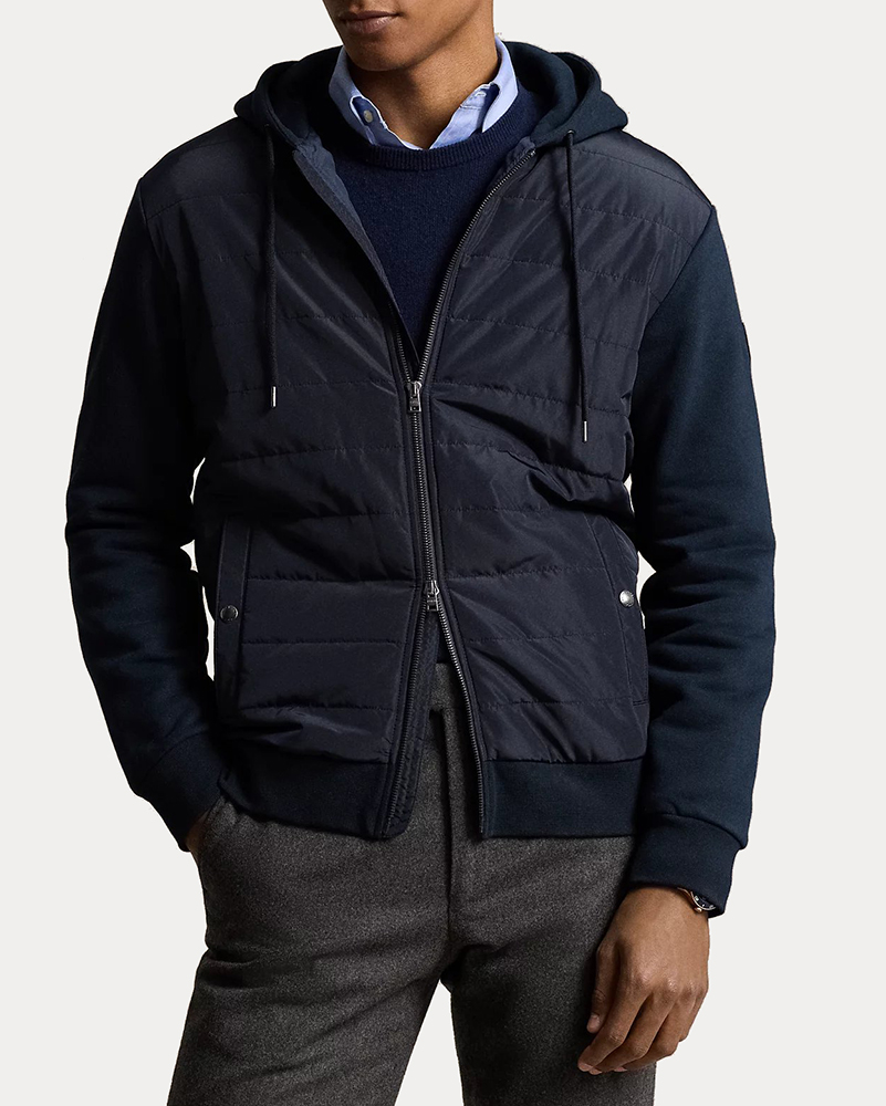ΑΝΔΡΙΚΟ ΖΑΚΕΤΑ POLO RALPH LAUREN HYBRID HOODED JACKET COLLECTION NAVY