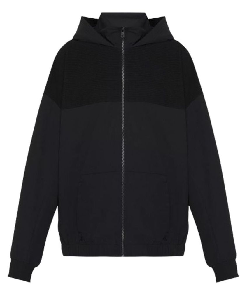 JACKET CALVIN KLEIN TECH GRID ZIP THROUH HOODIE CK BLACK