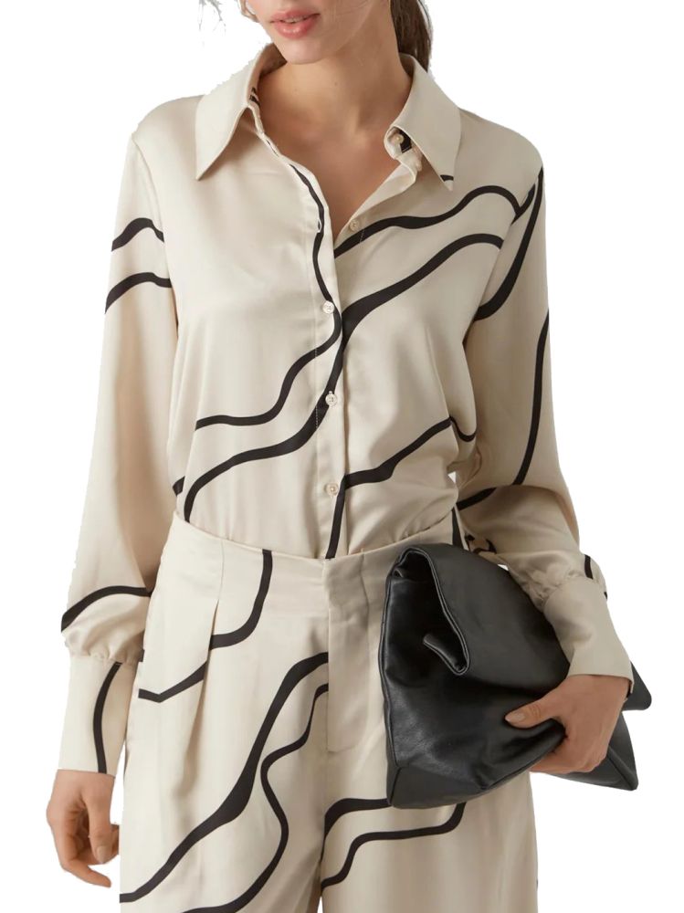 ΠΟΥΚΑΜΙΣΑ VERO MODA MERLE LS SHIRT PUMICE STONE