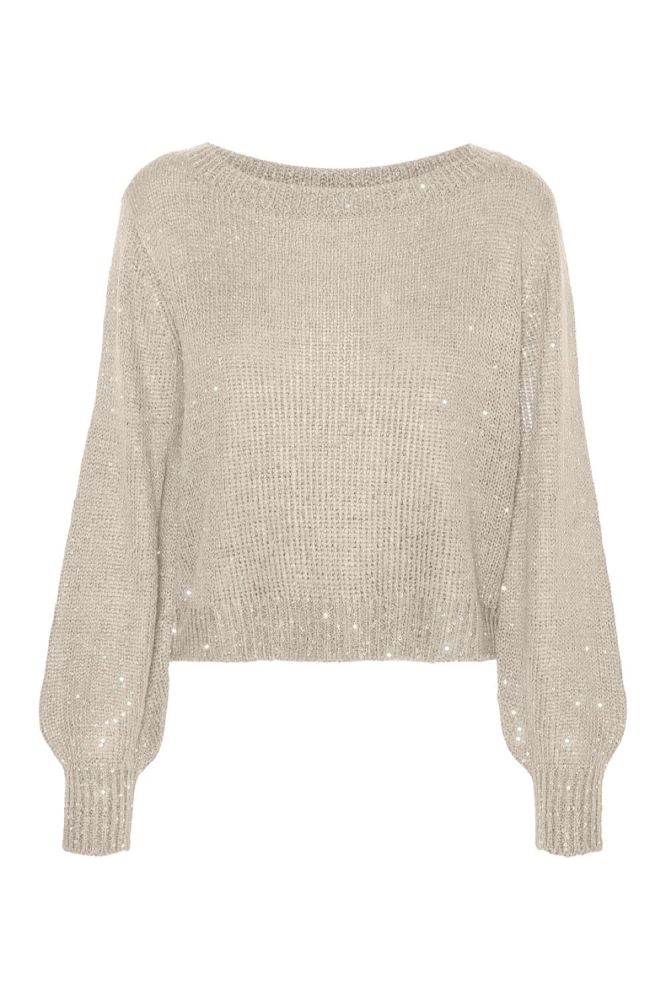ΠΛΕΚΤΟ VERO MODA LEILANI NEW LS BOATNECK BIRCH