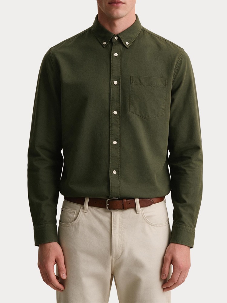 ΠΟΥΚΑΜΙΣΟ SELECTED 16077359 SLMCOLE-RICK OX REG LS SHIRT NOOS KALAMATA MIXED FOREST NIGHT SELECTED