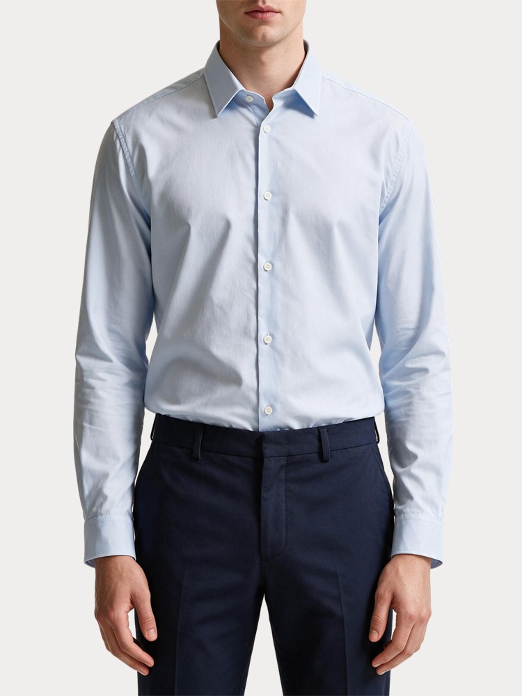 ΠΟΥΚΑΜΙΣΟ SELECTED SLHSLIMETHAN SHIRT LS CLASSIC LIGHT BLUE SELECTED