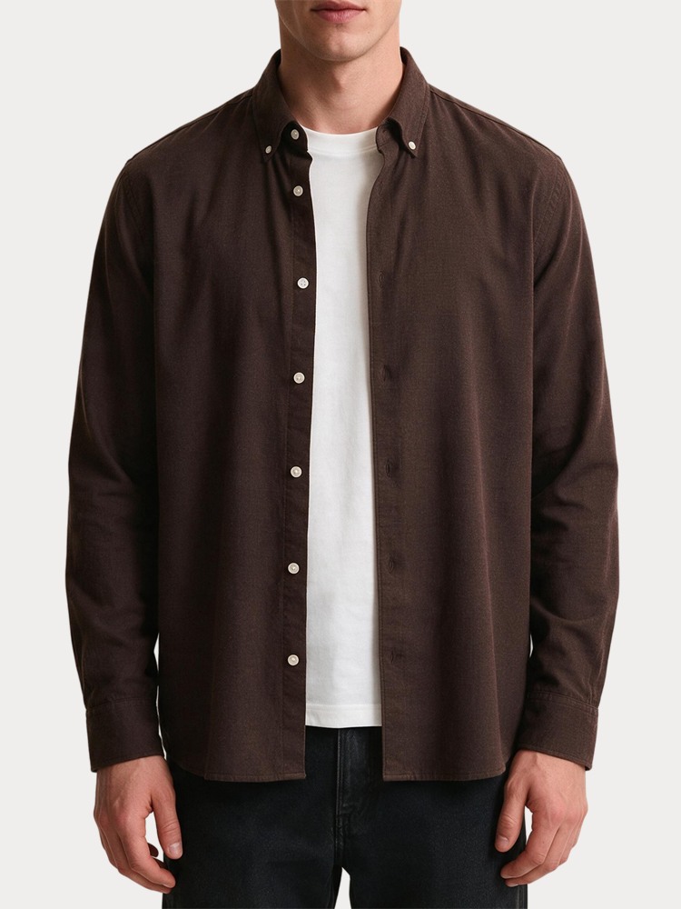 ΠΟΥΚΑΜΙΣΟ SELECTED 16101696 SLMCOLE-JAY REG MELANGE LS SHIRT NOOS DELICIOSO SELECTED