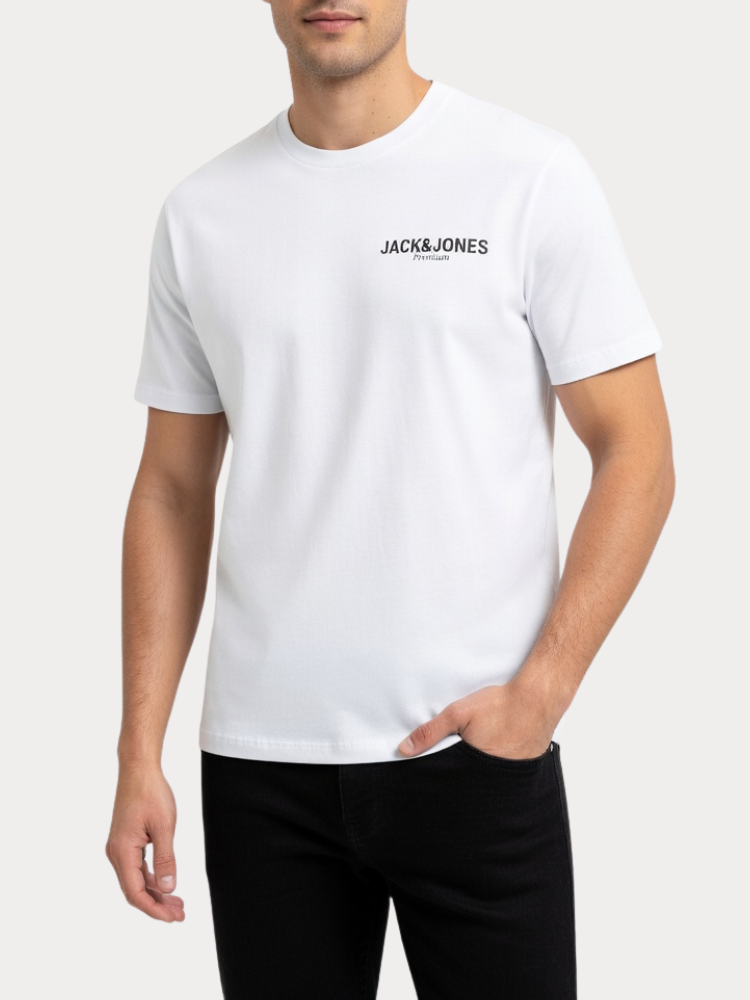 T-SHIRT JACK & JONES JPRBLAOSCAR SS TEE FST WHITE JACK&JONES