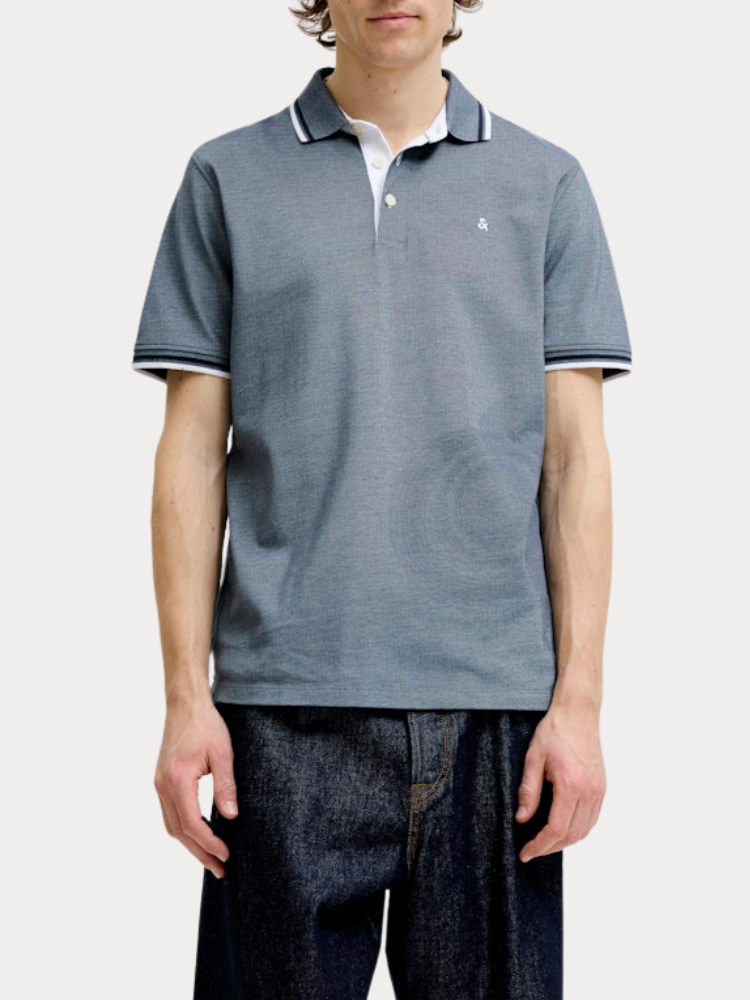 ΠΟΛΟ JACK&JONES 12136668 JJEPAULOS POLO SS NOOS BLUE MIRAGE PLAY JACK&JONES