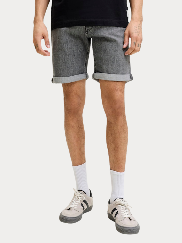ΤΖΙΝ ΒΕΡΜΟΥΔΑ JACK & JONES JJIRICK JJBASIC 103 BLACK DENIM / GRAY JACK&JONES