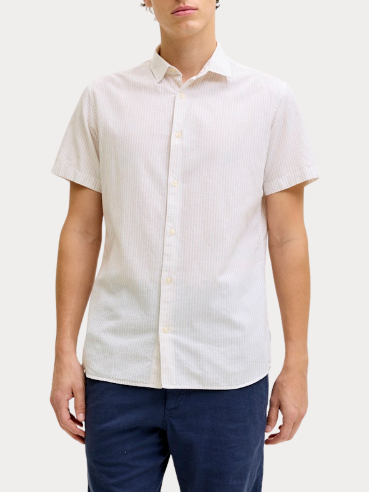 ΚΟΝΤΟΜΑΝΙΚΟ ΠΟΥΚΑΜΙΣΟ JACK & JONES JREBMOSS SUNNY MOONBEAM JACK&JONES