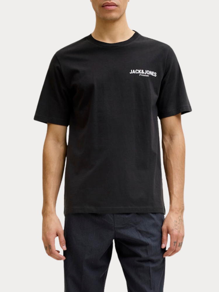 T-SHIRT JACK & JONES JPRBLAOSCAR SS TEE FST BLACK JACK&JONES