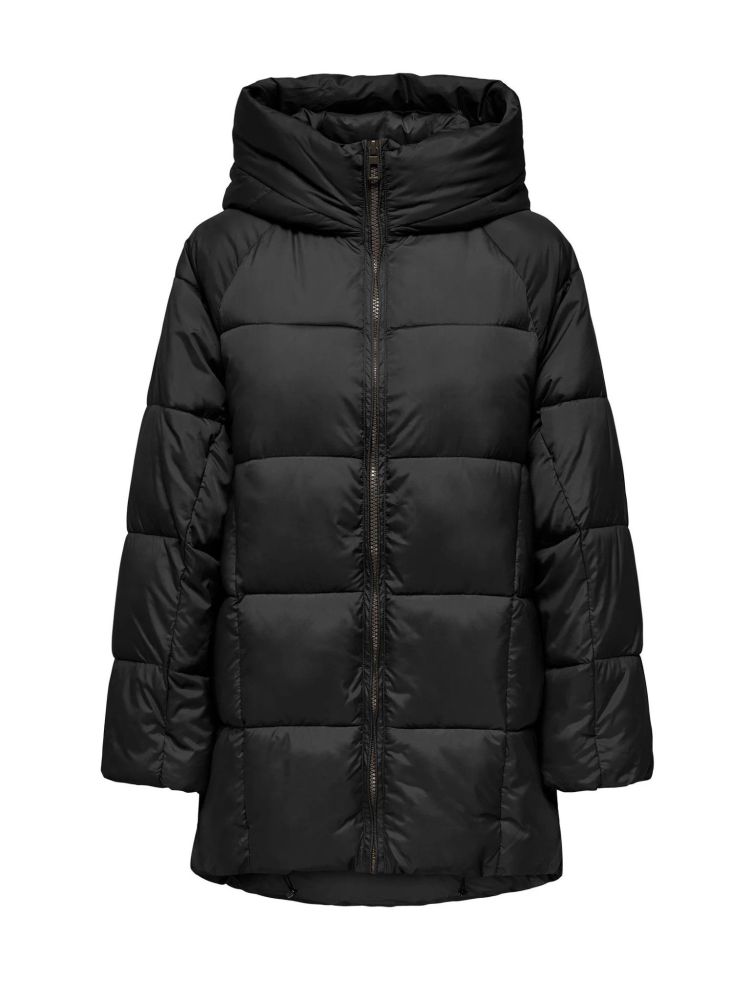 ONLY ΜΠΟΥΦΑΝ PUFFER ONLY ASTA OVERSIZE COAT LIFE BLACK ONLY