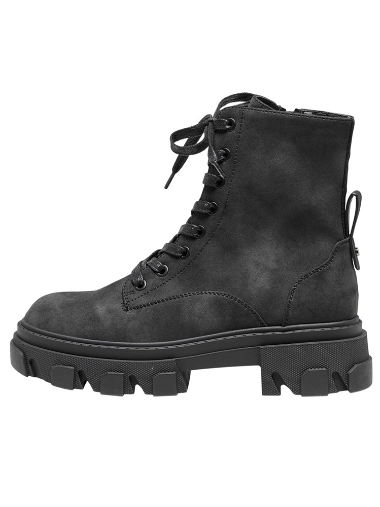 LACE UP BOOT ONLY TOLA-8 NUBUCK BLACK ONLY ΜΑΥΡΟ