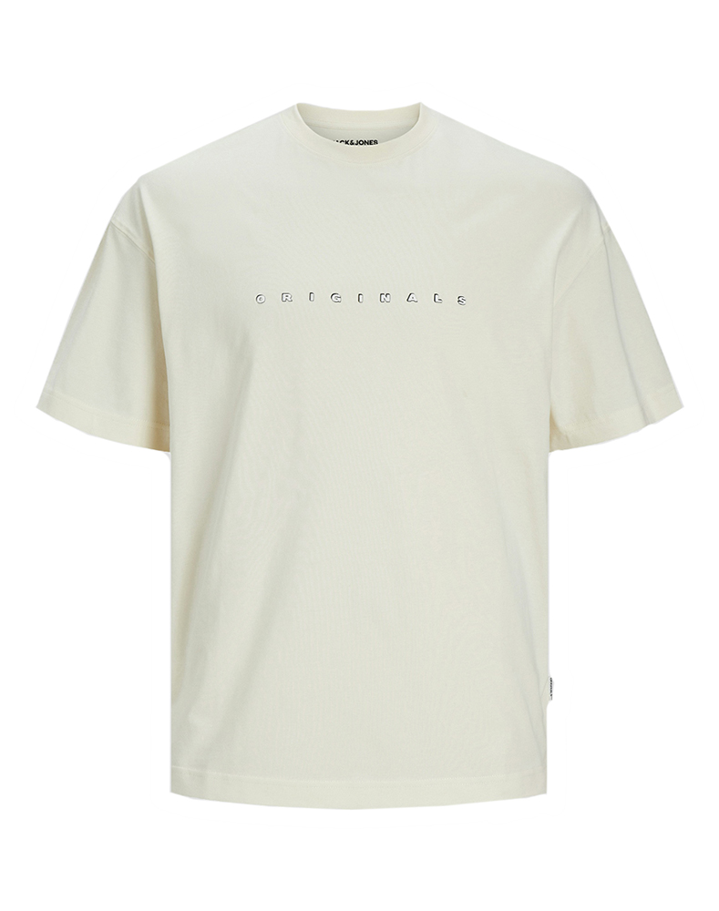 JACK&JONES T-SHIRT JACK & JONES JOREASTER ACTIVITY TEE SS CREW NECK BUTTERCREAM/ORG JACK&JONES