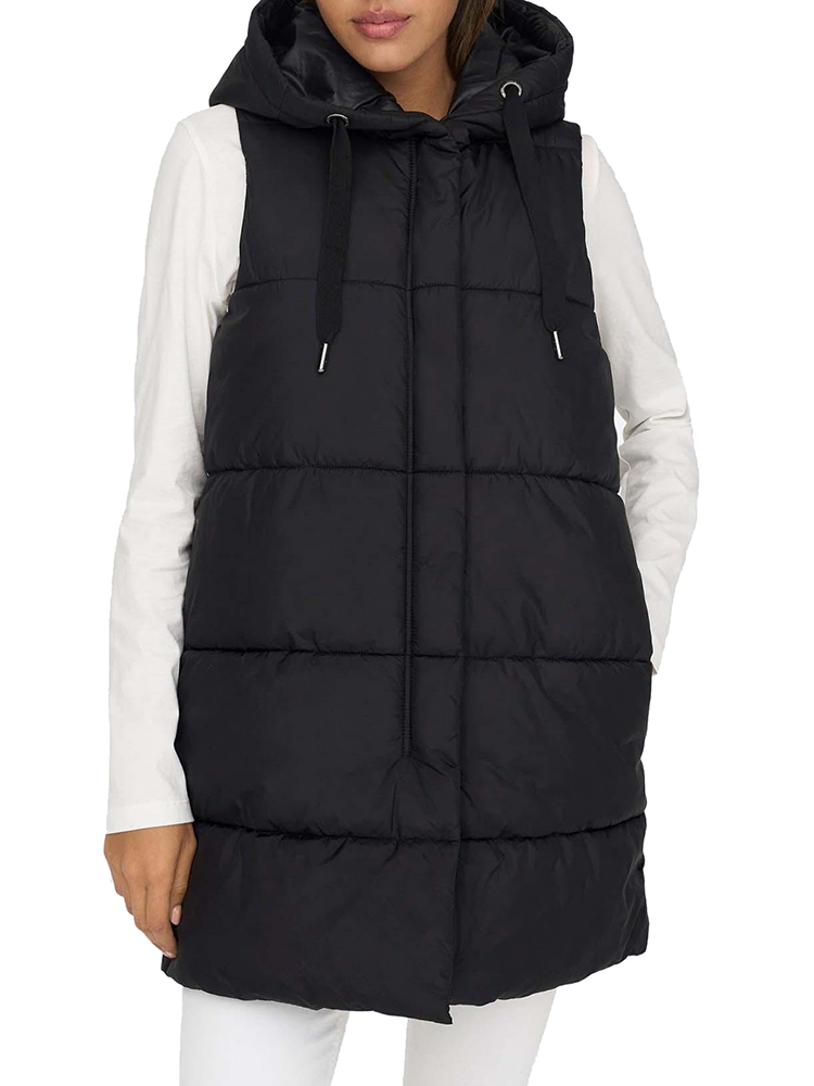 ONLY ΑΜΑΝΙΚΟ ONLY ASTA PUFFER WAISTCOAT BLACK ONLY
