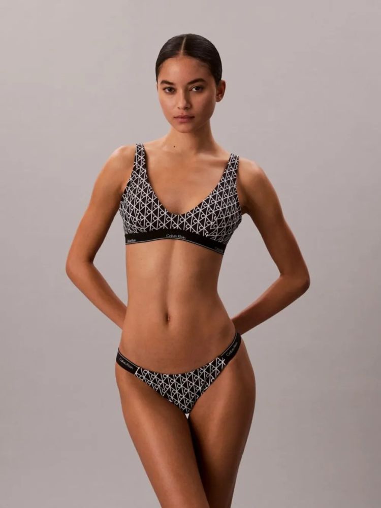 BIKINI CALVIN KLEIN BLACK WHITE CALVIN KLEIN φωτογραφία