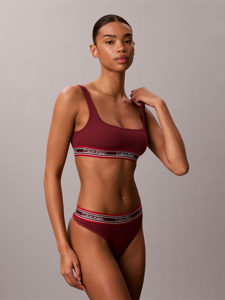CALVIN KLEIN ΣΟΥΤΙΕΝ CALVIN KLEIN LV00QF9061-4GJ BRALETTE ESTABLISHED RED CALVIN KLEIN - 3