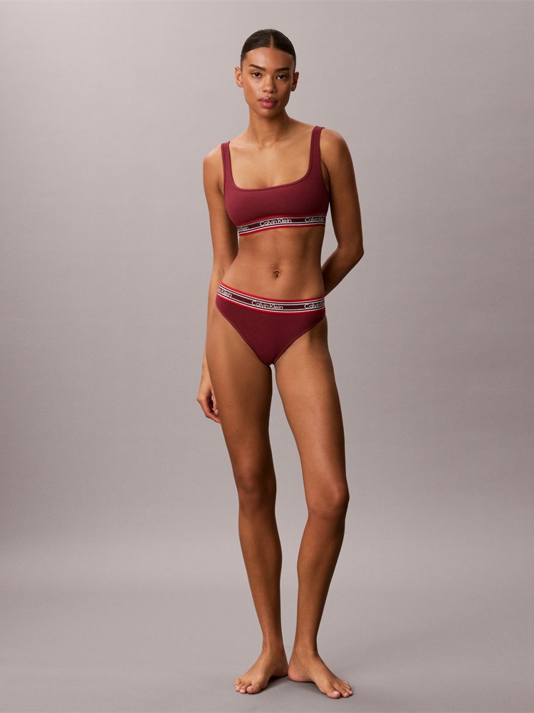 CALVIN KLEIN ΣΟΥΤΙΕΝ CALVIN KLEIN LV00QF9061-4GJ BRALETTE ESTABLISHED RED CALVIN KLEIN - 4
