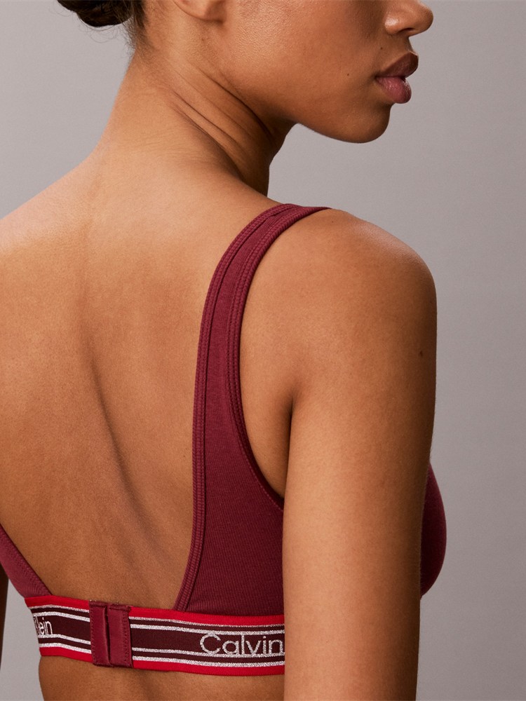 CALVIN KLEIN ΣΟΥΤΙΕΝ CALVIN KLEIN LV00QF9061-4GJ BRALETTE ESTABLISHED RED CALVIN KLEIN - 6