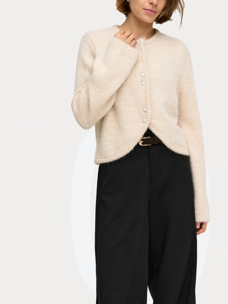 ΖΑΚΕΤΑ ONLY ONLZAGGIE LS BUTTON CARDI CC KNT BIRCH PEARL BUTTON ONLY