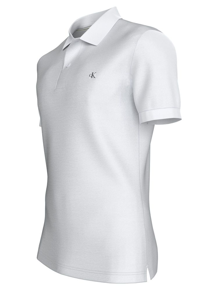 POLO CALVIN KLEIN CK EMBRO BADGE BRIGHT WHITE CALVIN KLEIN φωτογραφία