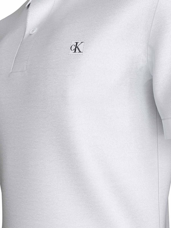 POLO CALVIN KLEIN CK EMBRO BADGE BRIGHT WHITE CALVIN KLEIN φωτογραφία
