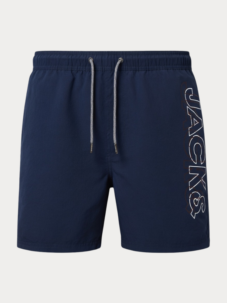 ΜΑΓΙΟ JACK & JONES JPSTFIJI JJSWIM DOUBLE LOGO SN LY NAVY BLAZER JACK&JONES