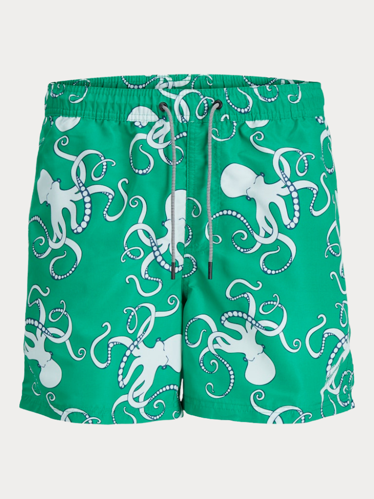 ΜΑΓΙΟ JACK & JONES JPSTFIJI JJSWIM AOP LY SN GREEN JACK&JONES