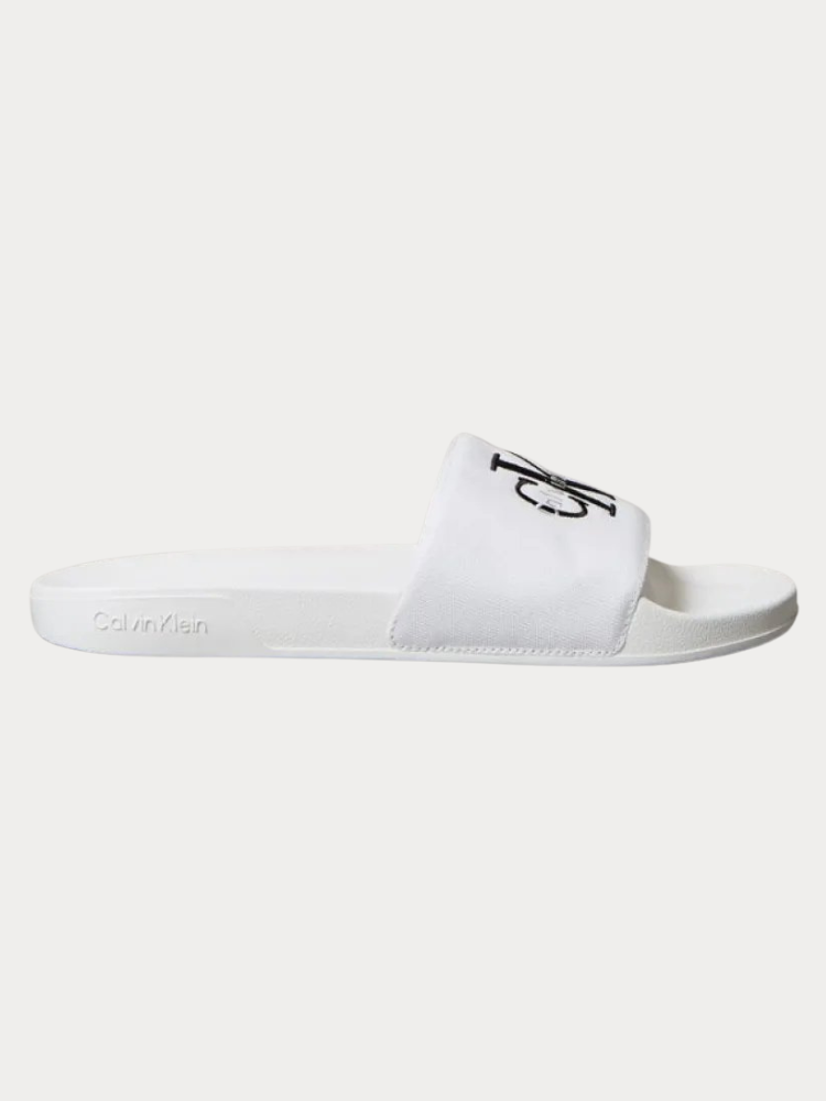 SLIDES CALVIN KLEIN ESS TRIPLE BRIGHT WHITE CALVIN KLEIN