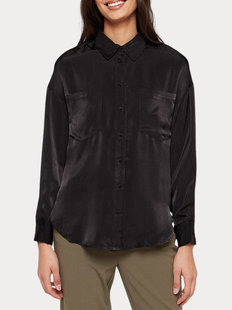 ΠΟΥΚΑΜΙΣΟ ONLY MILLE L/S SHIRT PTM BLACK ONLY