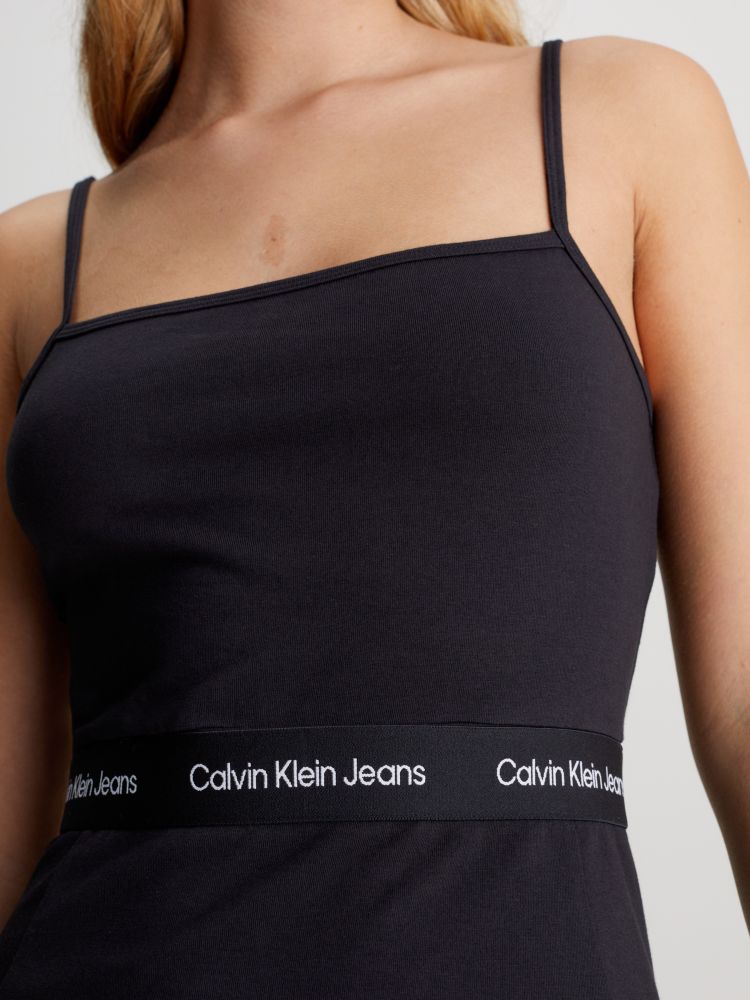 ΦΟΡΕΜΑ CALVIN KLEIN LOGO TAPE STRAPPY CK BLACK CALVIN KLEIN φωτογραφία