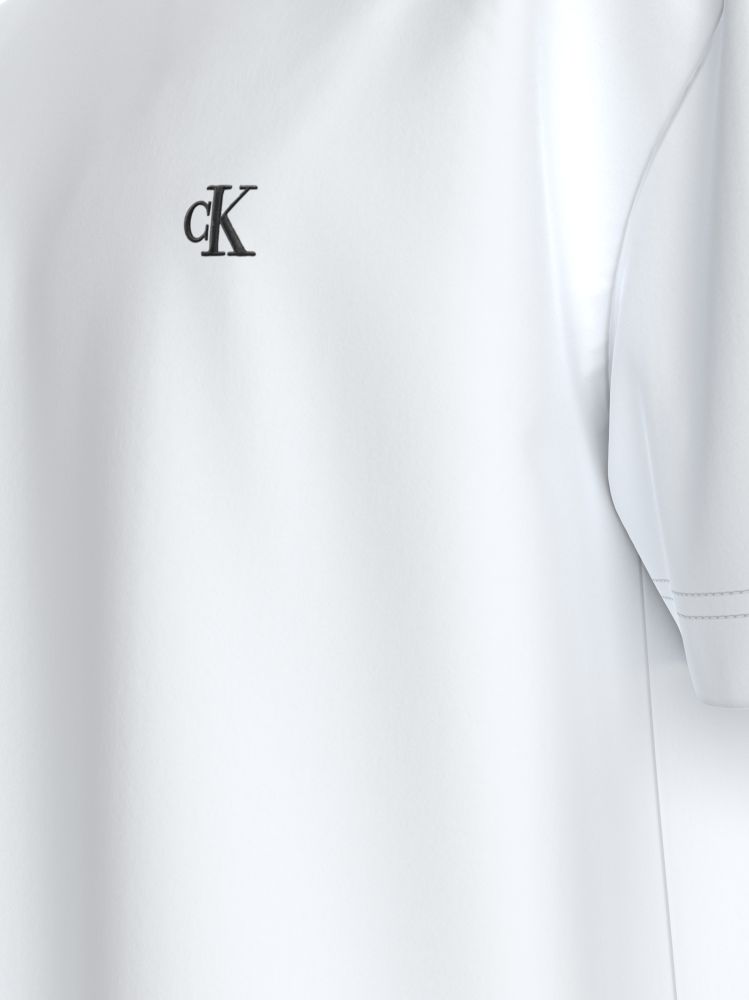 T-SHIRT CALVIN KLEIN HEAVY REGULAR TEE BRIGHT WHITE CALVIN KLEIN φωτογραφία