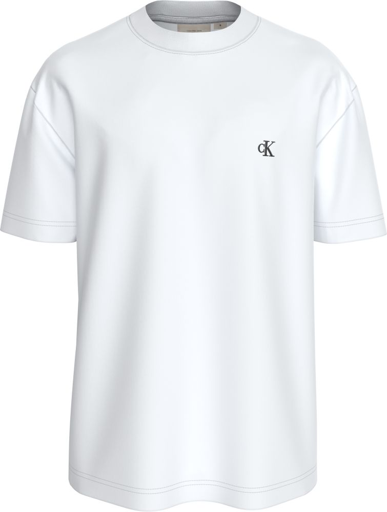 T-SHIRT CALVIN KLEIN HEAVY REGULAR TEE BRIGHT WHITE CALVIN KLEIN φωτογραφία