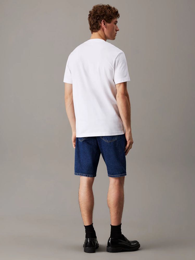 T-SHIRT CALVIN KLEIN HEAVY REGULAR TEE BRIGHT WHITE CALVIN KLEIN φωτογραφία