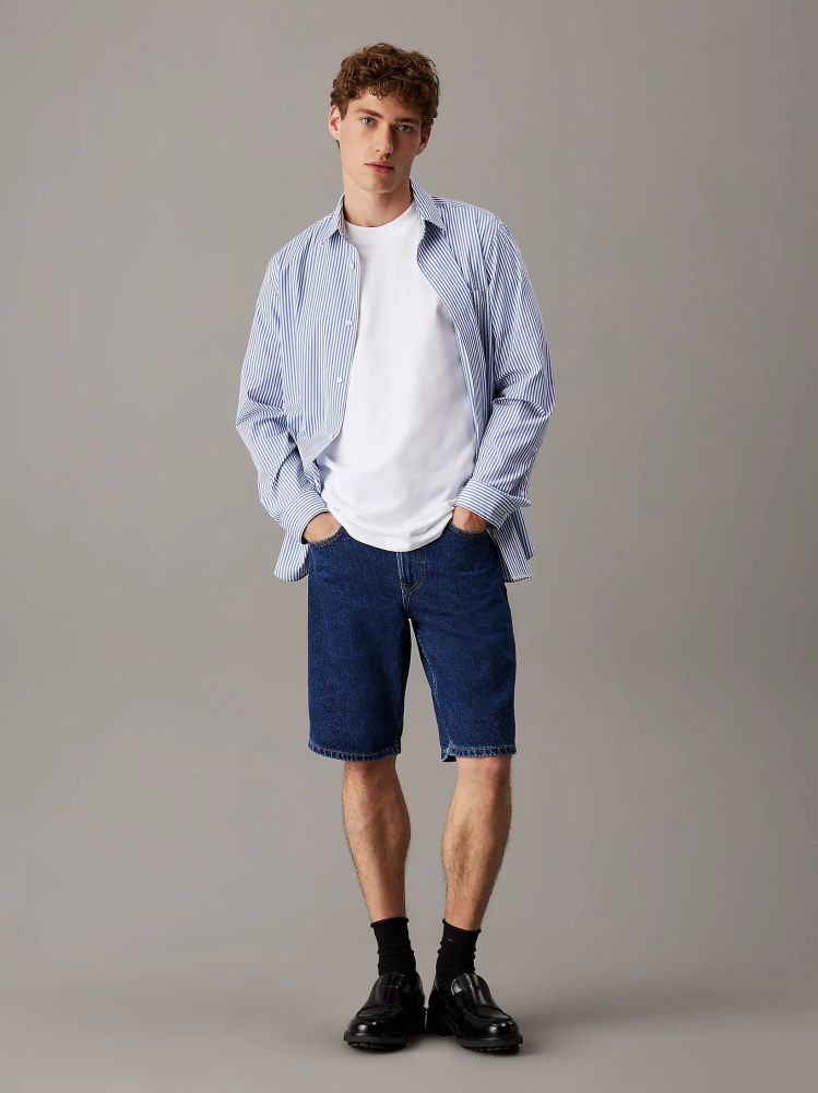 T-SHIRT CALVIN KLEIN HEAVY REGULAR TEE BRIGHT WHITE CALVIN KLEIN φωτογραφία